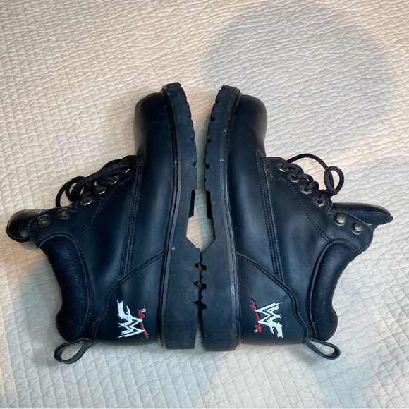 WWF The Rock Men’s Black Work Boots. Size 10 M - Picture 8 of 13